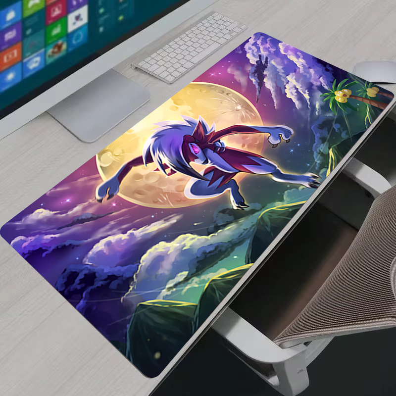 Gaming Keyboard Top - Bilgisayar Mouse Pad Oyun P-pokemon Lycanroc