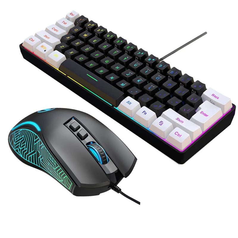 Gaming Keyboard Mouse Combo - Klavye ve Fare %60 Bilgisayar Oyun