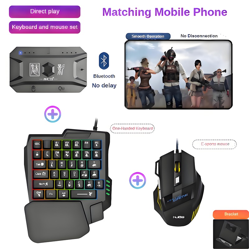 Gaming Keyboard Mouse Combo - M1 Pro Gamepad Cep Telefonu Oyun
