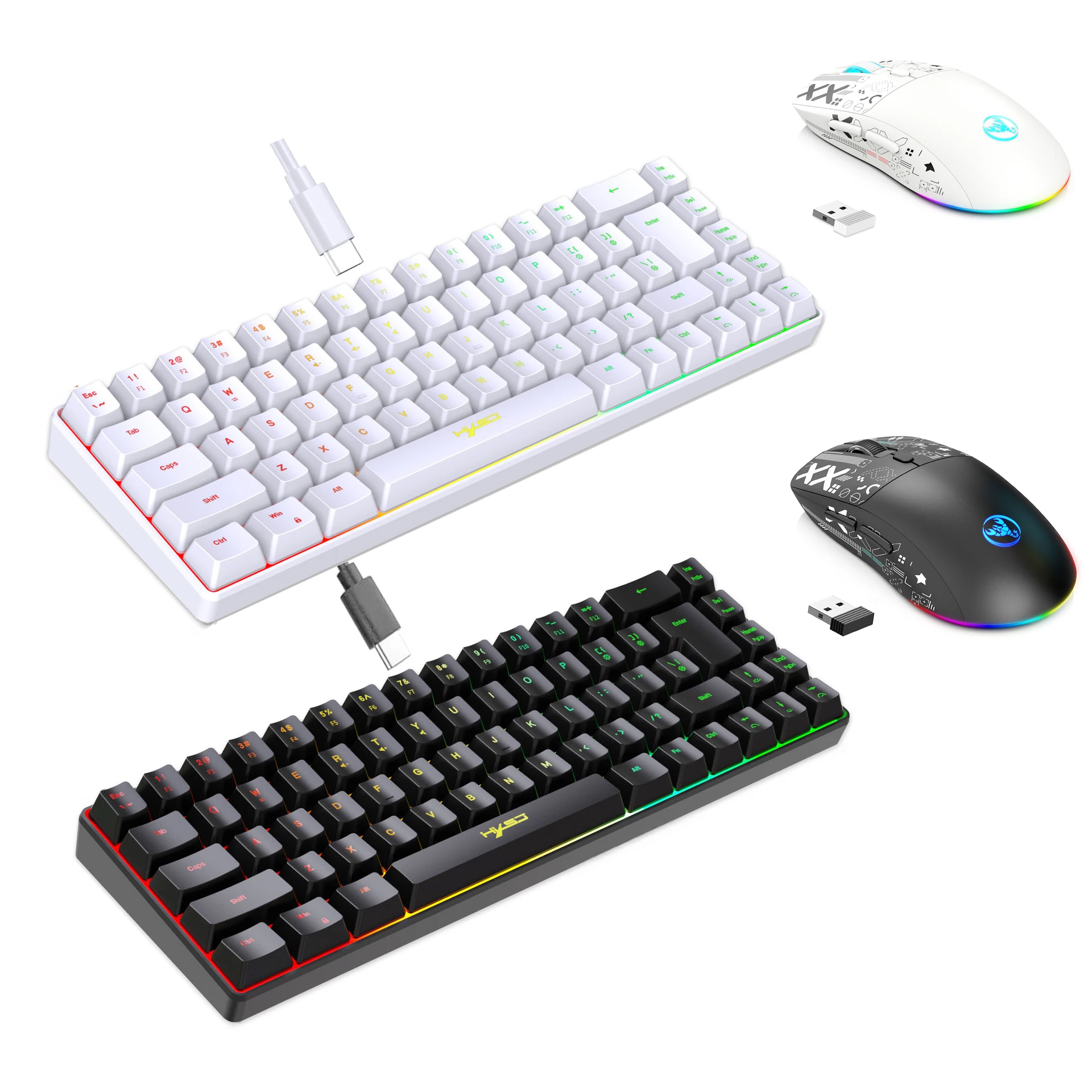 Gaming Keyboard Mouse Combo - Klavye ve Fare Kombosu Arka Aydınlatmalı