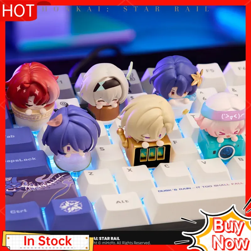 Gaming Keyboard Mechanical - Mihoyo Honkai Star Rail Anime Figürü