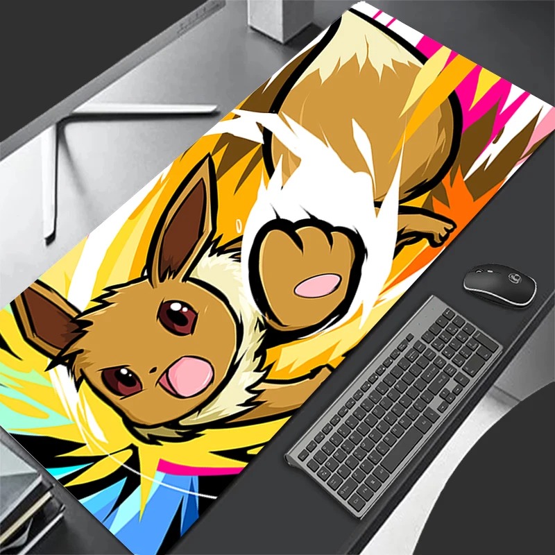 Gaming Keyboard Noise - P-Pokemon Eevee Anime Oyun Mouse Pad'i,