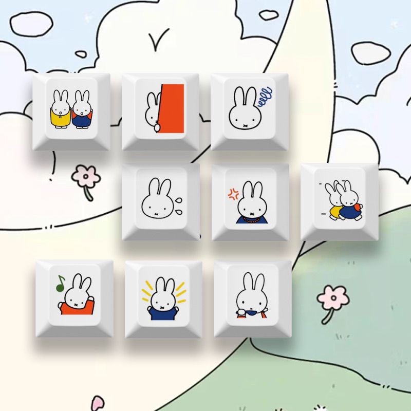 Yeni Miffy tavşan karikatür se - Gaming Keyboard Mechanical incelemesi ve fiyatı