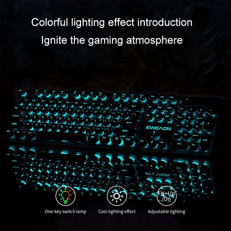 Retro Punk Mekanik Hissiyatlı  - Gaming Keyboard Mechanical incelemesi ve fiyatı