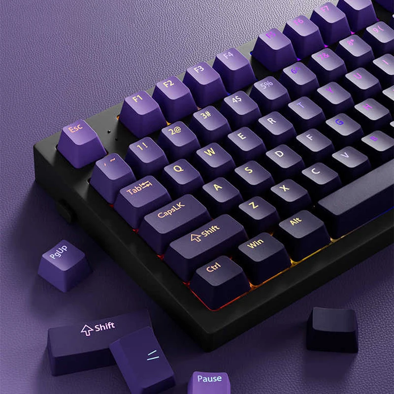 Özel Gradyan Mor OEM Profil Üs - Gaming Keyboard Top incelemesi ve fiyatı