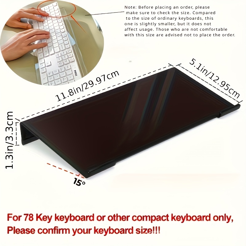Akrilik klavye standı, şeffaf  - Gaming Keyboard Ergonomics incelemesi ve fiyatı