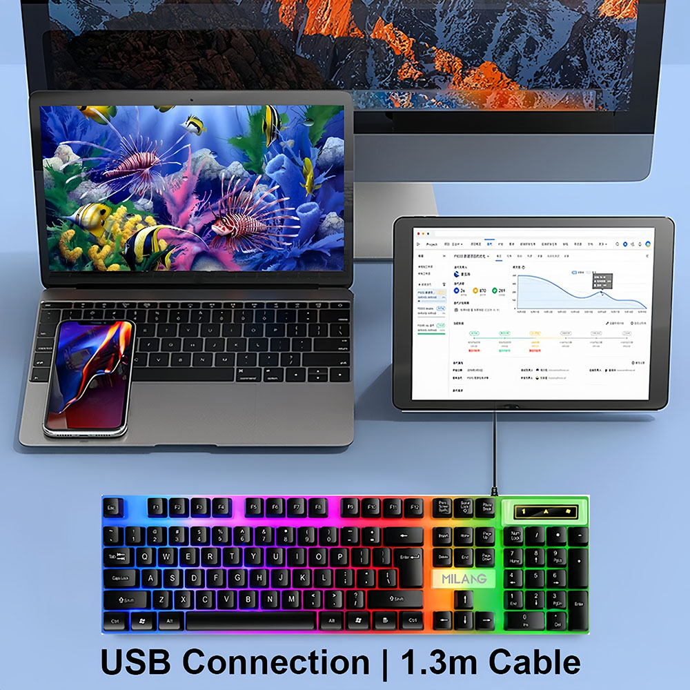 KEBIDUMEI USB Kablolu Klavye R - Gaming Keyboard And Mouse Combo incelemesi ve fiyatı