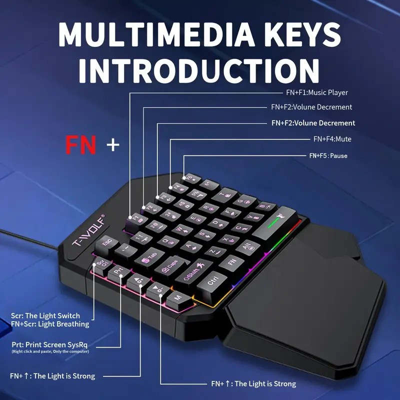 FocusOnPC TF900 2'si 1 Arada M - Gaming Keyboard Mouse Combo incelemesi ve fiyatı